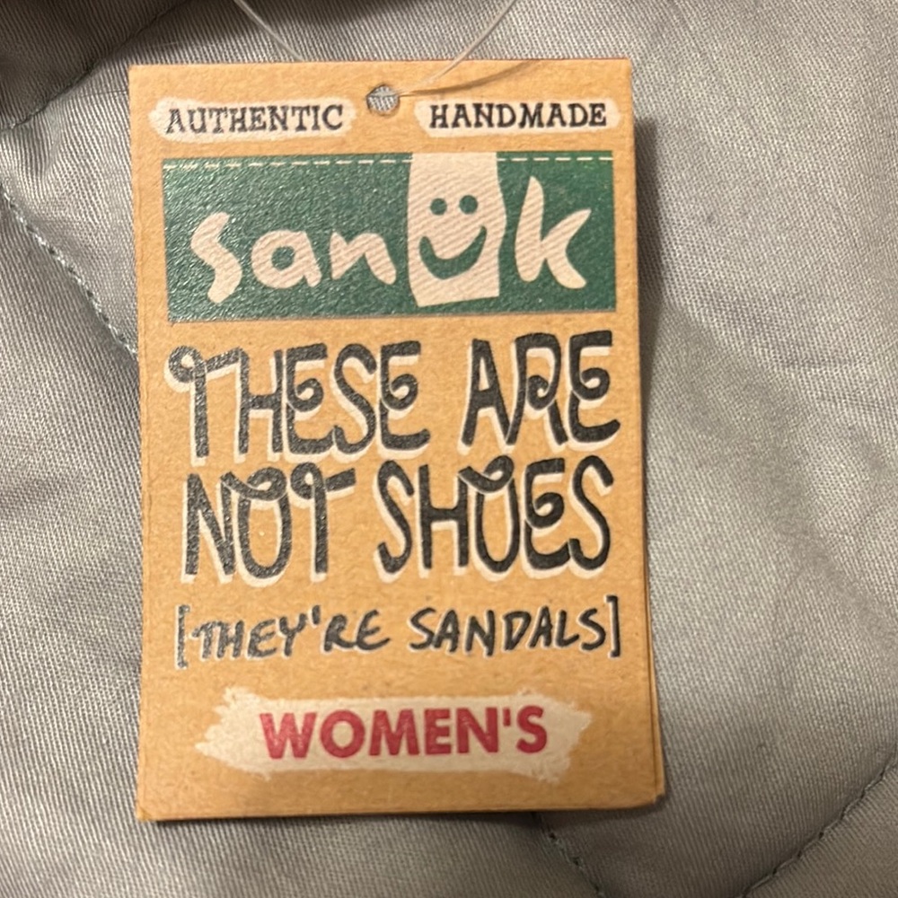 Sanuk Women's Cream Slip-On Shoes - Picture 5 of 6